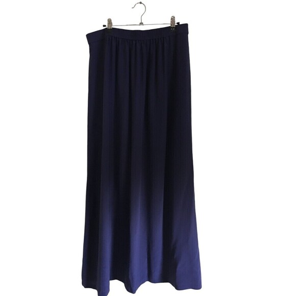 Classiques Entier Atelier Skirt Women's Size Large Navy Blue Stretch - Picture 1 of 5